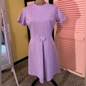 True Vintage 1960s Purple A Line Dress